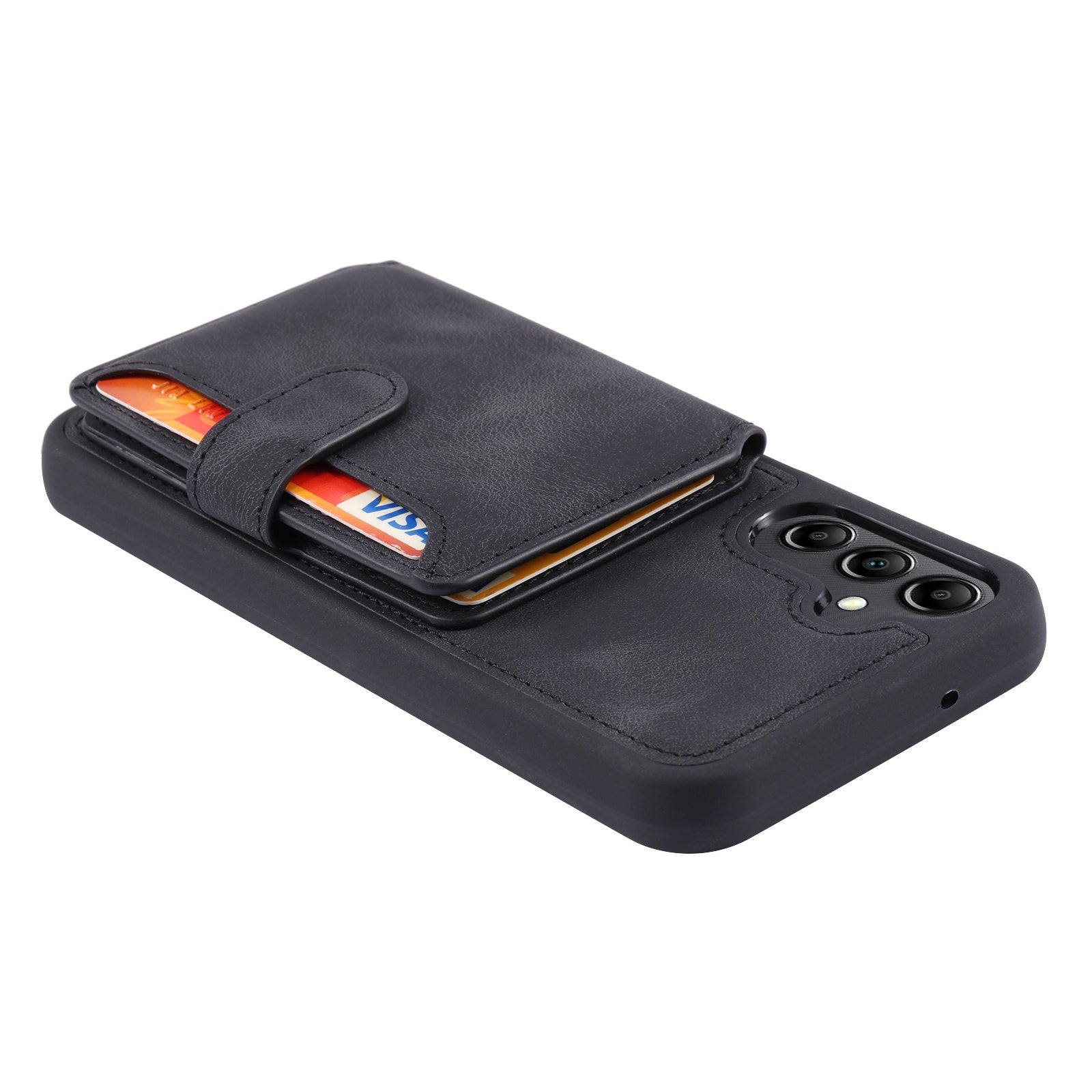 For Samsung Galaxy A14 5G RFID Blocking Phone Cover Kickstand Wallet Leather Coated TPU Case For Samsung Galaxy A14 5G RFID Blocking Phone Cover Kickstand Wallet Leather Coated TPU Case